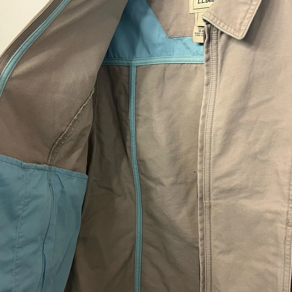 L.L. Bean VTG Women's Canvas Utility Field Full Zip Cotton Jacket Sz Medium - Picture 8 of 9